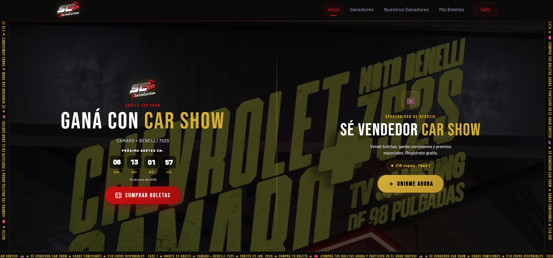 Car Show Paraguay — Dashboard principal