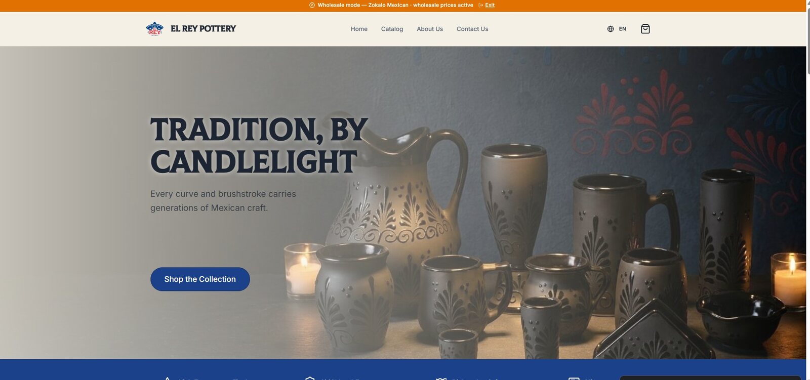 Loja online da El Rey Pottery